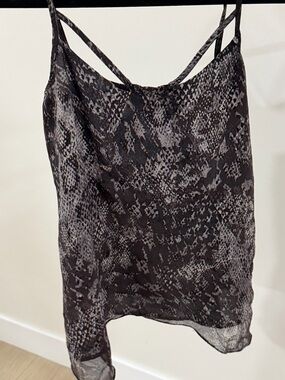 100% silk Guess Snake-Print Camisole Top